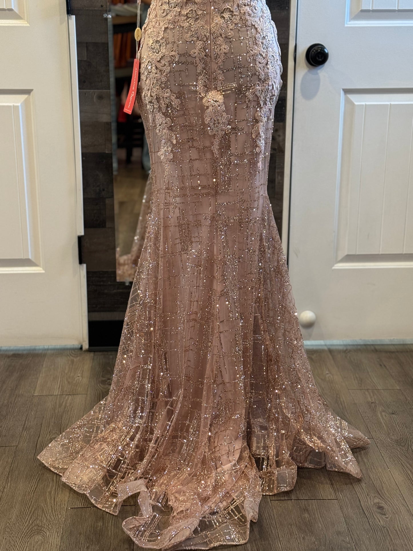 Spaggeti Strap Glitter Dress