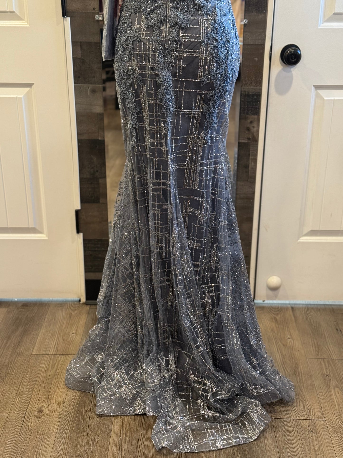 Spaggeti Strap Glitter Dress