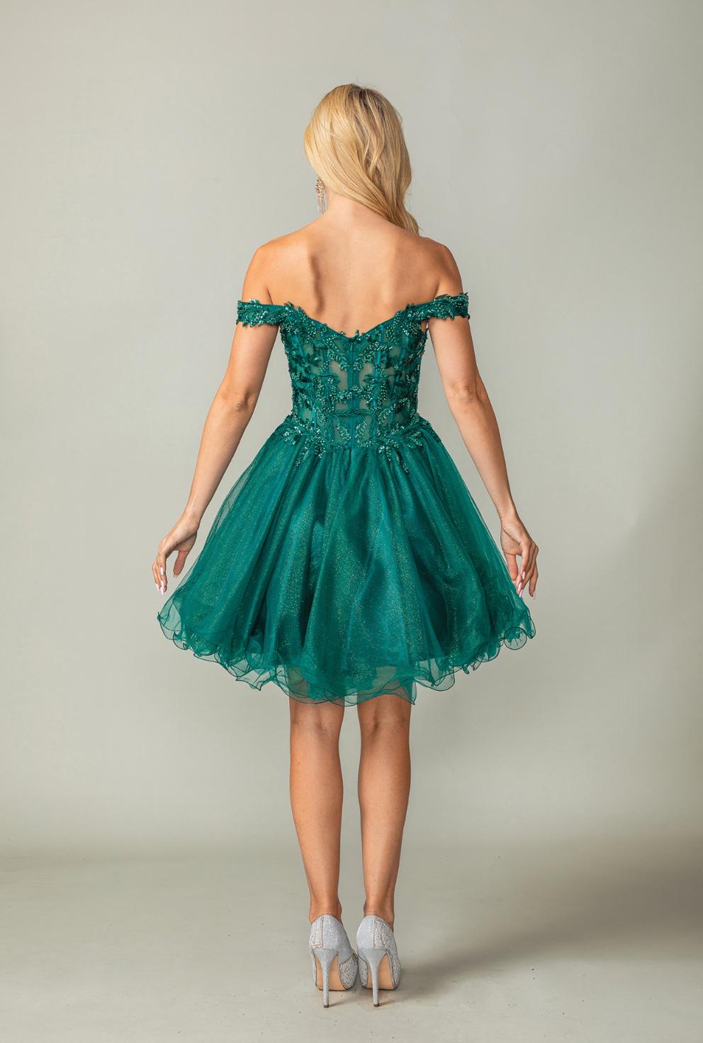 Off-Shoulder Sparkly Dress