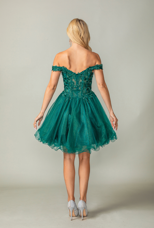 Off-Shoulder Sparkly Dress