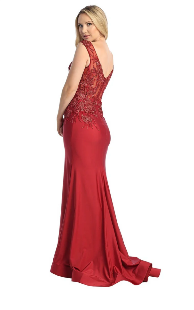 Evening Dress See Trough Top